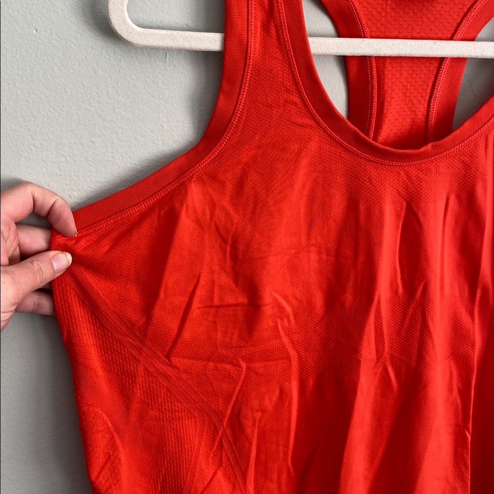 Athleta Women’s Orange Racerback Athletic Tank Top Size 1X - Picture 2 of 6